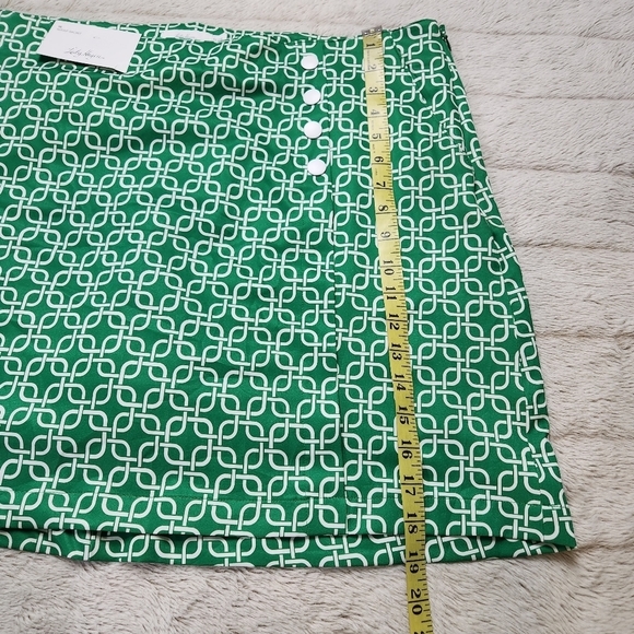 Size 16 Skort Golf Sport Skirt Links Green and white color LADY HAGEN NWT - Picture 12 of 16